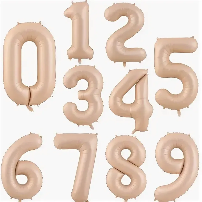 Фольгированные цифры (бежевый), 40"