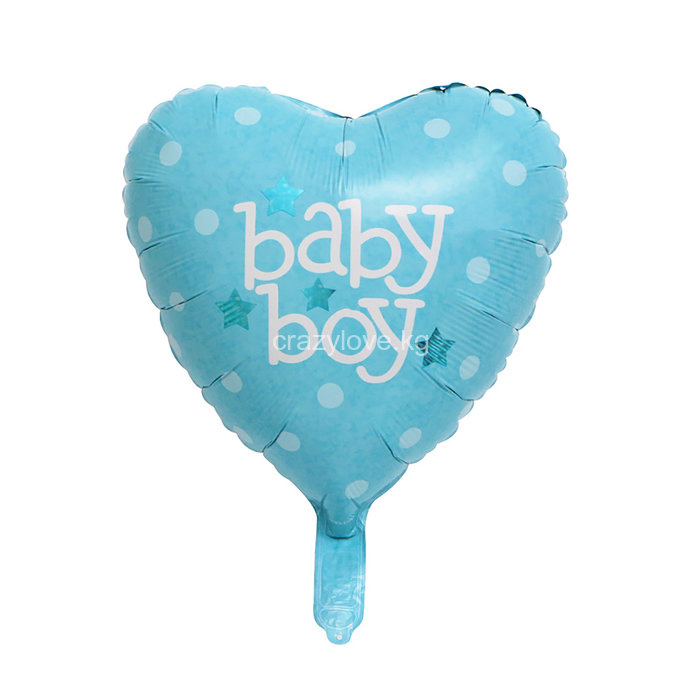 Фольгированное сердечко "Малыш / Baby Boy", 18"(*)