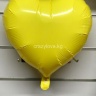 Сердце, жёлтый 18"(*)